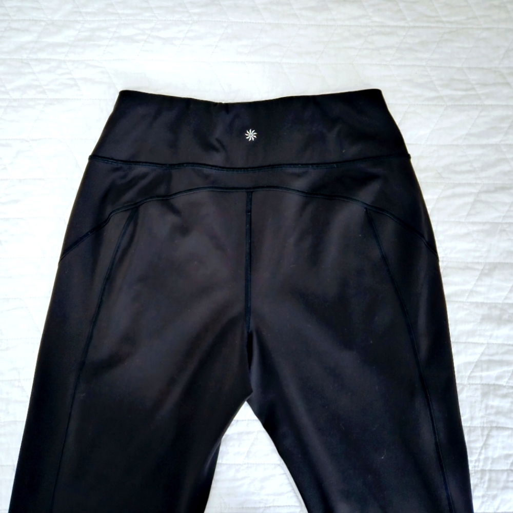 Athleta Black High-Rise Track Pants